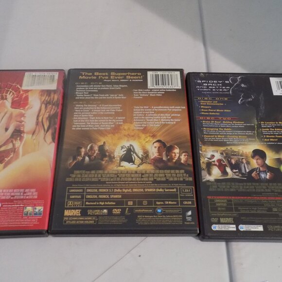 Spider-Man 1, 2 and 3 DVDS Lot of 3 Movies Plus Special Edition Disc - Picture 8 of 10